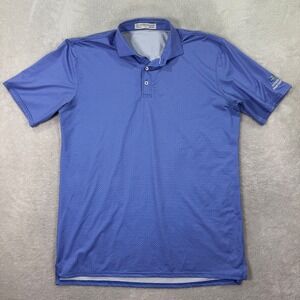 Holderness & Bourne Mens Large Striped Golf Polo Shirt Tailored Fit Dart Pattern